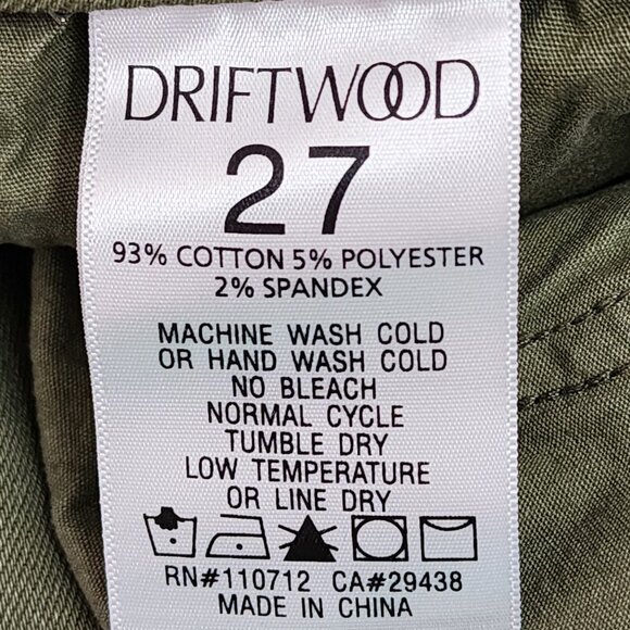 Driftwood Cotton Stretch High Rise Jackie Skinny Button Cuff Jeans - Picture 9 of 9